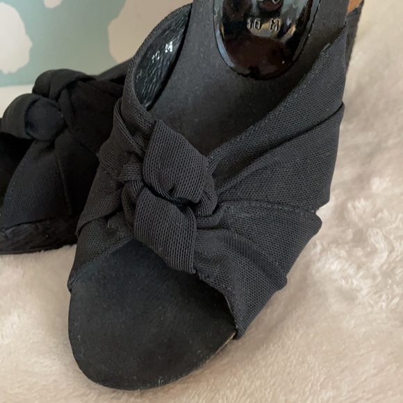 Donald Pliner Bridley Black platform sandal sz 10 - Picture 2 of 13